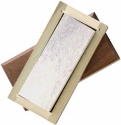 Soft Arkansas Knife Sharpening Whetstone In Wooden Storage Box No199 - 4"x 1.5"x 0.5