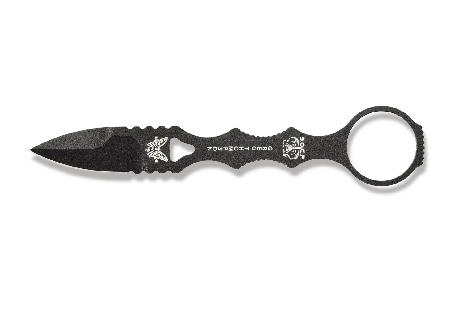 Benchmade Thompson Mini SOCP Fixed Blade Knife, Nylon Sheath - 177BK 3 Benchmade Thompson Mini SOCP Fixed Blade Knife, Nylon Sheath - 177BK