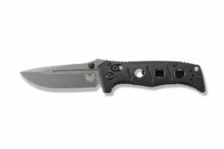 Benchmade Mini ADAMAS Grey CPM-CruWear® Steel Black Handle Folder Knife - 273GY-1