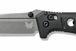 Benchmade Mini ADAMAS Grey CPM-CruWear® Steel Black Handle Folder Knife - 273GY-1 -KNIFE SUPPLIES Sales B273GY 1 4