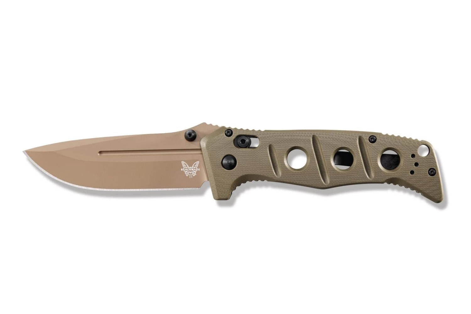 Benchmade ADAMAS CPM-CruWear® Steel Flat Earth Folder Knife - 275FE-2 3 Benchmade ADAMAS CPM-CruWear® Steel Flat Earth Folder Knife - 275FE-2