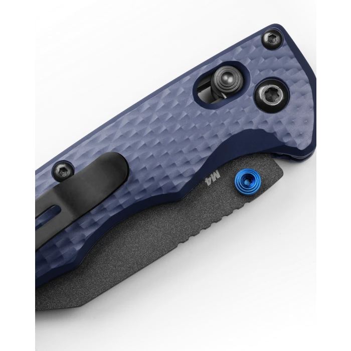 Benchmade Full Immunity Black CPM-M4 Steel Crater Blue Aluminium Handle Folder Knife - 290BK 7 Benchmade Full Immunity Black CPM-M4 Steel Crater Blue Aluminium Handle Folder Knife - 290BK - Image 5