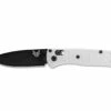 Benchmade Mini Bugout Black CPM30V Steel White Handle Folder Knife - 533BK-1 -KNIFE SUPPLIES Sales B533BK 1