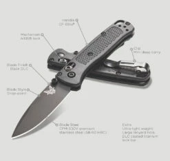 Benchmade Mini Bugout Black CPM30V Steel Black Handle Folder Knife - 533BK-2 -KNIFE SUPPLIES Sales B533BK 2 6