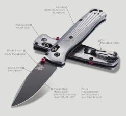 Benchmade Bugout Black M390 Steel Aluminium Handle Folder Knife - B535-4 13 Benchmade Bugout Black M390 Steel Aluminium Handle Folder Knife - B535-4 -KNIFE SUPPLIES Sales B535BK 4 5