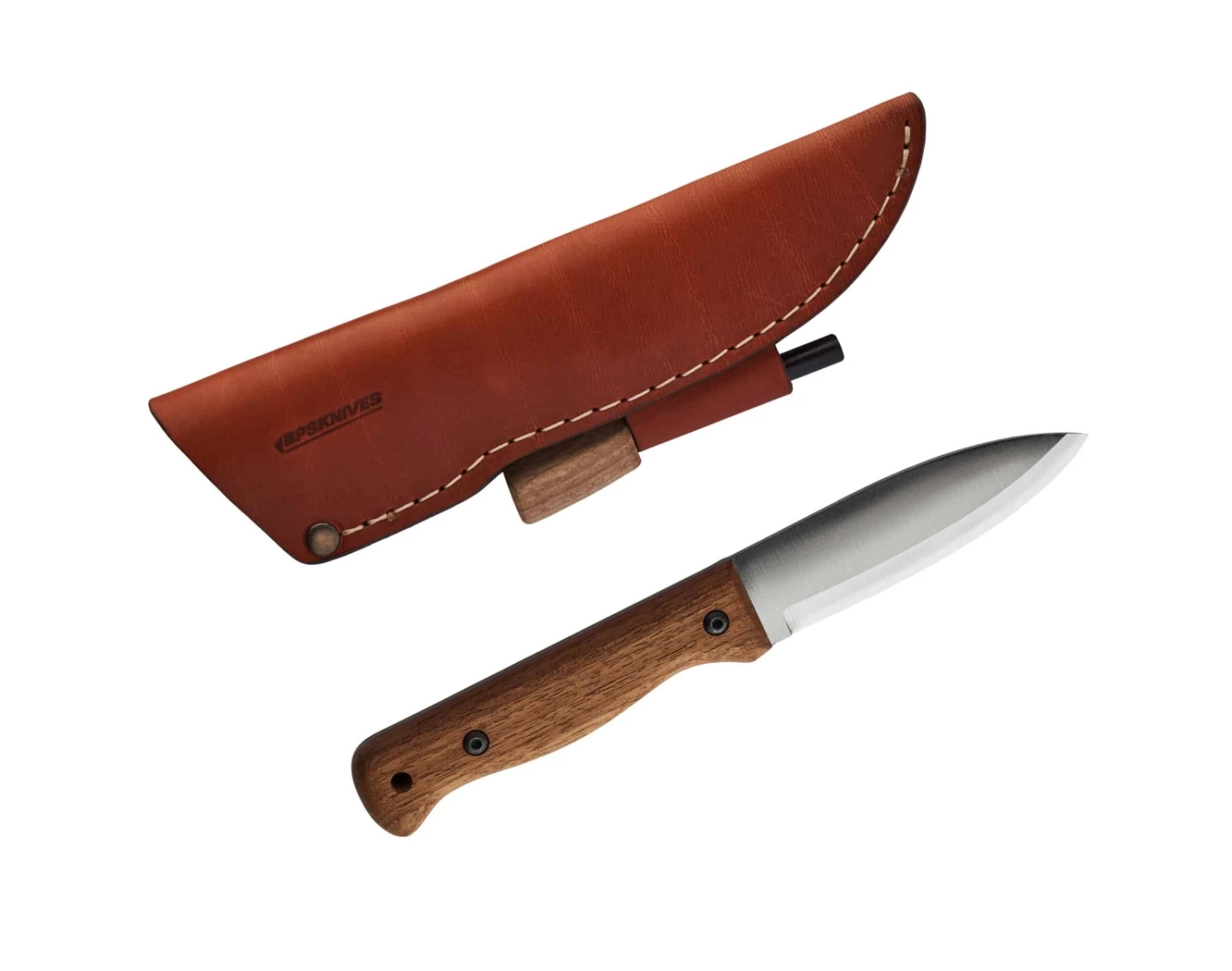 BPS Knives B1 SSHF Bushcraft Camping Fixed Blade Knife, Firestarter, Leather Sheath 3 BPS Knives B1 SSHF Bushcraft Camping Fixed Blade Knife, Firestarter, Leather Sheath