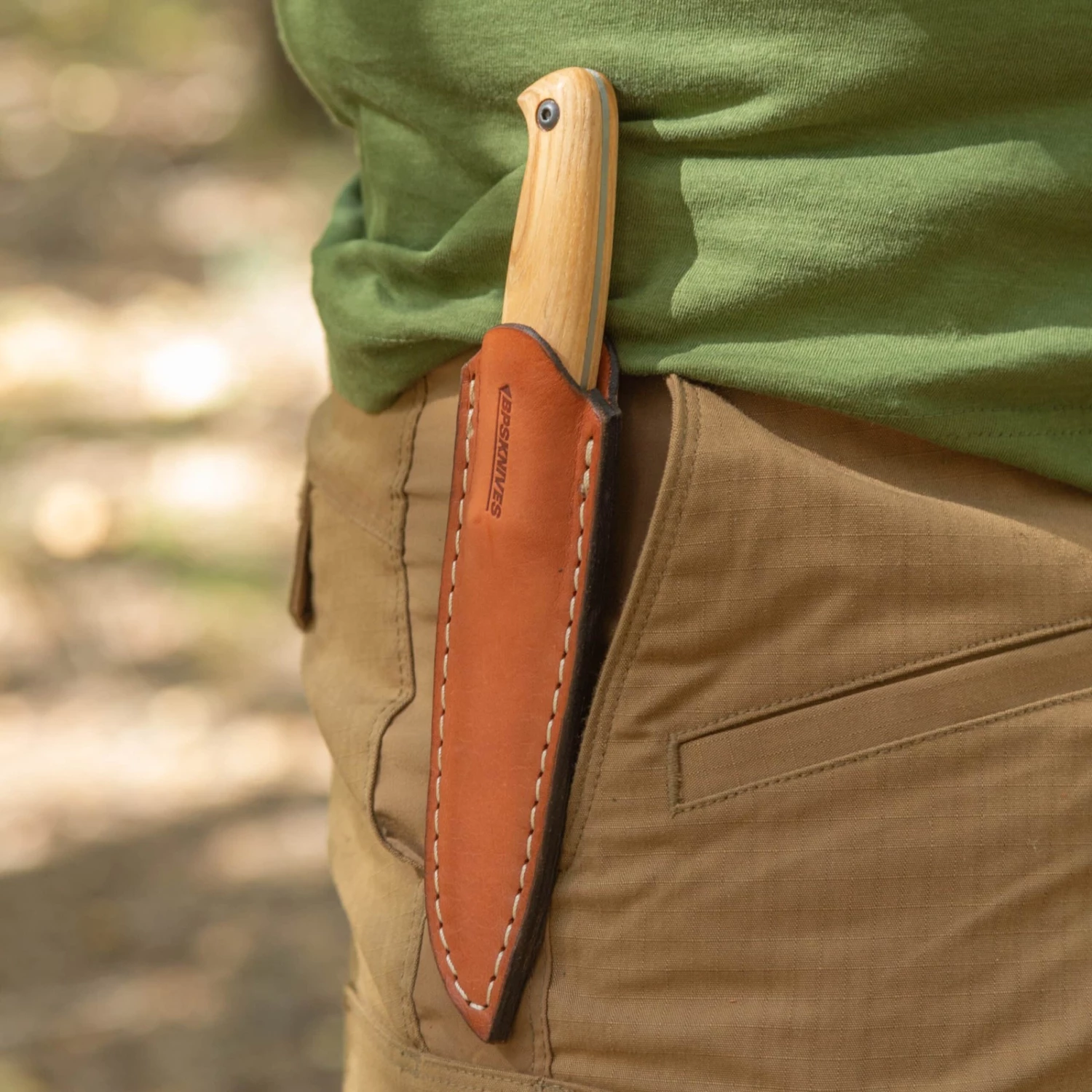 BPS Knives BS1 FT SSH Compact Camping Fixed Blade Knife, Leather Sheath 9 BPS Knives BS1 FT SSH Compact Camping Fixed Blade Knife, Leather Sheath - Image 7