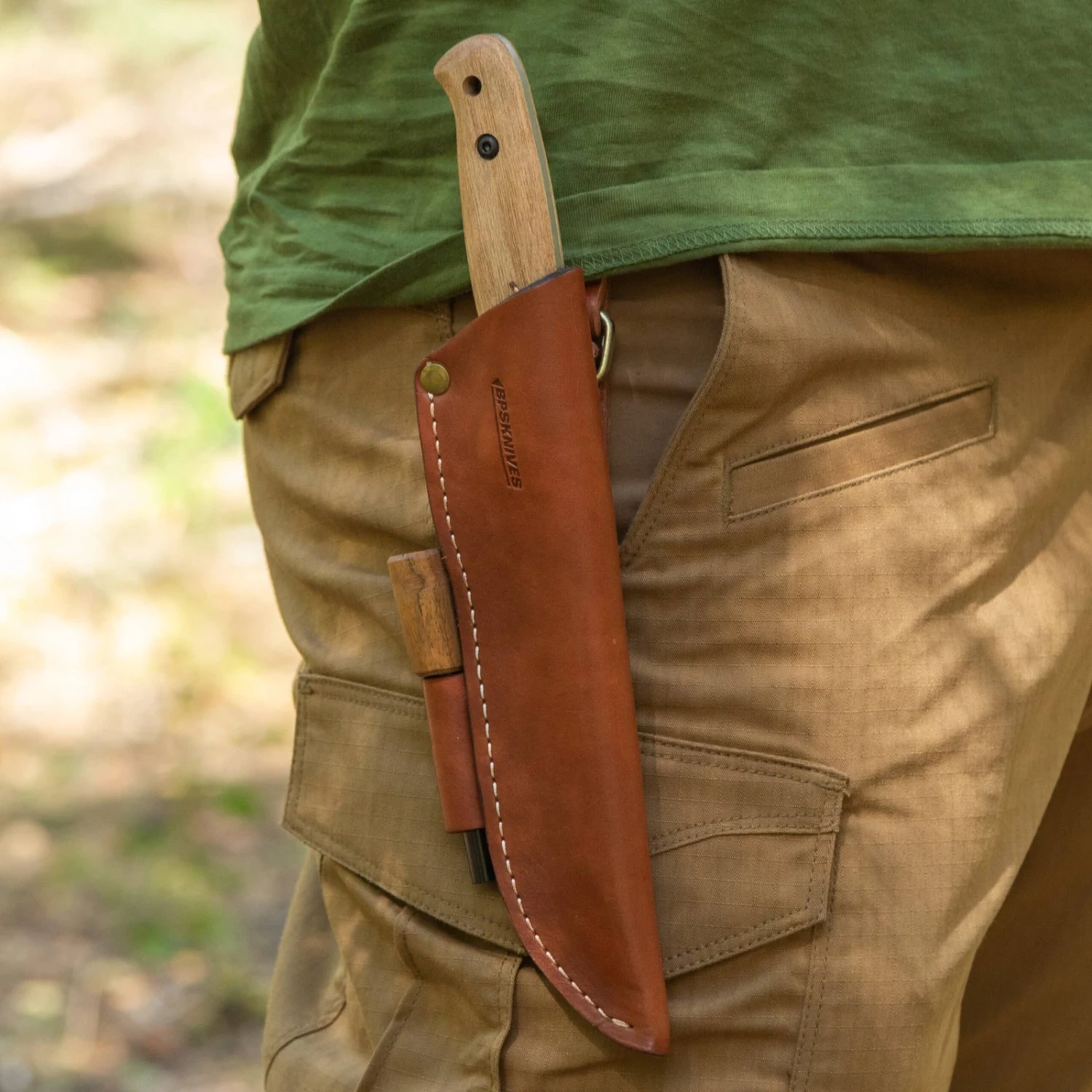 BPS Knives BS2 FT CSH Bushcraft Camping Fixed Blade Knife, Leather Sheath 7 BPS Knives BS2 FT CSH Bushcraft Camping Fixed Blade Knife, Leather Sheath - Image 5