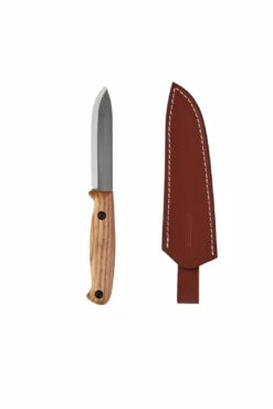 BPS Knives BS3 FT CSH Camping Fixed Blade Knife, Leather Sheath