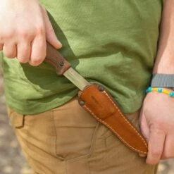 BPS Knives BS3 FT CSH Camping Fixed Blade Knife, Leather Sheath 17 BPS Knives BS3 FT CSH Camping Fixed Blade Knife, Leather Sheath -KNIFE SUPPLIES Sales BPSBS3CSH 7