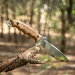 BPS Knives HK2 CSH Bushcraft Fixed Blade Knife, Leather Sheath