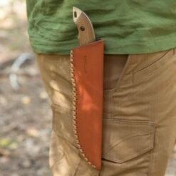 BPS Knives HK2 CSH Bushcraft Fixed Blade Knife, Leather Sheath -KNIFE SUPPLIES Sales BPSHK2CSH 4