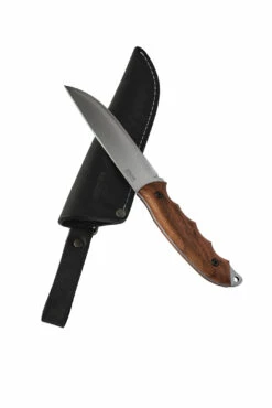 BPS Knives HK5 CSH Bushcraft Fixed Blade Knife, Leather Sheath