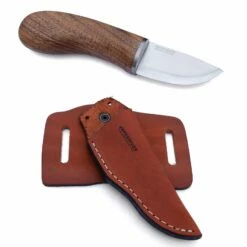 BPS Knives MK1 SSH EDC Fixed Blade Knife, Leather Sheath