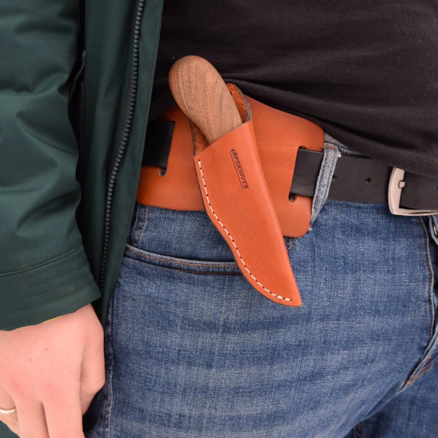 BPS Knives MK1 SSH EDC Fixed Blade Knife, Leather Sheath 7 BPS Knives MK1 SSH EDC Fixed Blade Knife, Leather Sheath - Image 5