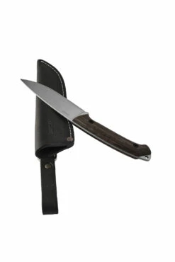 BPS Knives Savage CSH Bushcraft Fixed Blade Knife, Leather Sheath