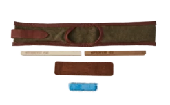 BPS Knives Knife Sharpening Kit, 240/800 Grit Stones, Leather Strop, Compound, Nylon Case