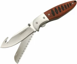Browning Hunt 'N Gut Hardwood Folder Knife And Saw - Model 0053