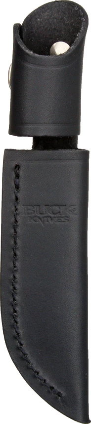 Buck Leather Sheath For 102 Woodsman Fixed Blade Knife - Black