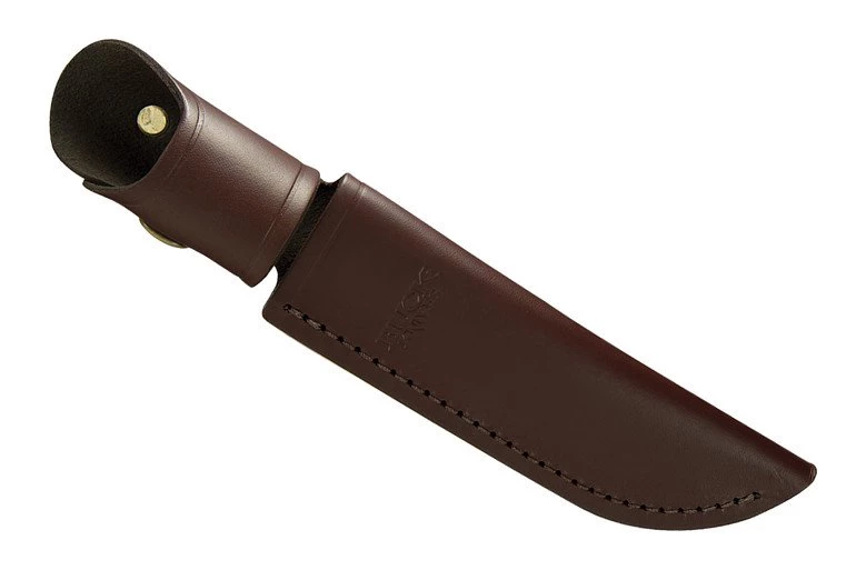 Buck Leather Sheath For 105 Pathfinder Fixed Blade Knife - Burgundy 3 Buck Leather Sheath For 105 Pathfinder Fixed Blade Knife - Burgundy
