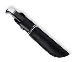 Buck Brahma Black Handle Fixed Blade Hunting Knife 117BKS