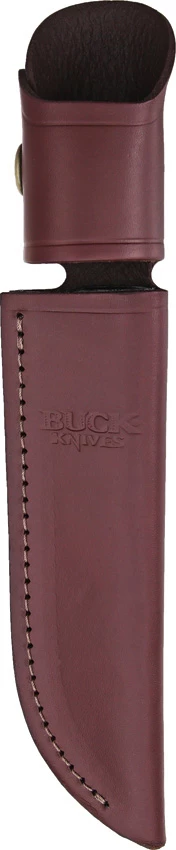 Buck Leather Sheath For 119 Special Fixed Blade Knife - Burgundy