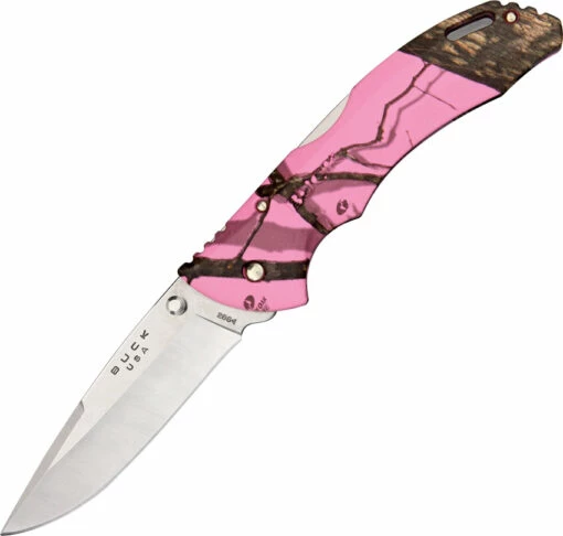 Buck Bantam BHW, Folding Knife 286CMS10, Mossy Oak® Blaze Pink Camo Handle 1 Buck Bantam BHW, Folding Knife 286CMS10, Mossy Oak® Blaze Pink Camo Handle -KNIFE SUPPLIES Sales BU286CMS10