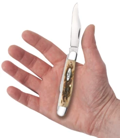 Case Amber Bone Peach Seed Jig (SS) Stockman Folder Knife #00128 -KNIFE SUPPLIES Sales CA00128 2