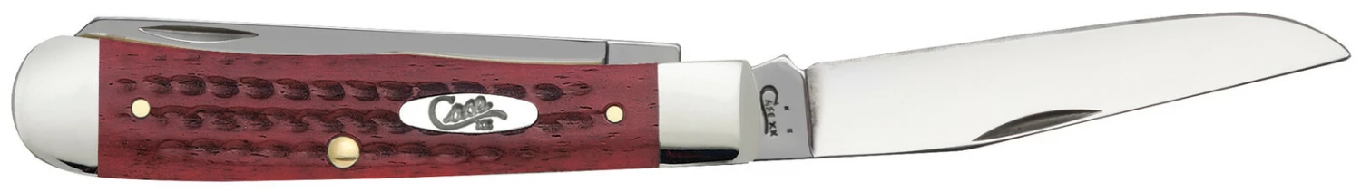 Case Pocket Worn Corn Cob Jig Old Red Bone (SS) Large Trapper Folder Knife #00783 4 Case Pocket Worn Corn Cob Jig Old Red Bone (SS) Large Trapper Folder Knife #00783 - Image 2