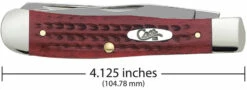 Case Pocket Worn Corn Cob Jig Old Red Bone (SS) Large Trapper Folder Knife #00783 9 Case Pocket Worn Corn Cob Jig Old Red Bone (SS) Large Trapper Folder Knife #00783 -KNIFE SUPPLIES Sales CA00783 3