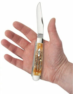 Case 6.5 BoneStag® Large Trapper (SS) Folder Knife #03573 11 Case 6.5 BoneStag® Large Trapper (SS) Folder Knife #03573 -KNIFE SUPPLIES Sales CA03573 4