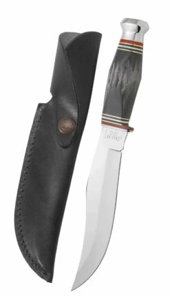 Case Buffalo Horn 6" Skinner Hunter Fixed Blade Knife With Sheath #17910