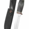 Case Buffalo Horn 5" Combination Skinner Hunter Fixed Blade Knife With Sheath #17912