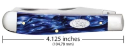 Case Sparxx Smooth Blue Pearl Kirinite® (SS) Large Trapper Folder Knife #23431 10 Case Sparxx Smooth Blue Pearl Kirinite® (SS) Large Trapper Folder Knife #23431 -KNIFE SUPPLIES Sales CA23431 3