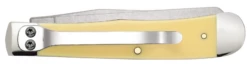 Case Yellow Synthetic (CS) Large Trapper Folder Knife W/ Pocket Clip #30114