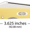 Case Yellow Synthetic (CV) Mini Copperlock Folder Knife #30116 -KNIFE SUPPLIES Sales CA30116