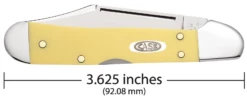 Case Yellow Synthetic (CV) Mini Copperlock Folder Knife #30116