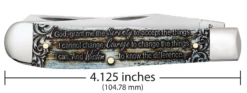 Case Gift Boxed Serenity Prayer Natural Bone (SS) Trapper Folder Knife #38822 11 Case Gift Boxed Serenity Prayer Natural Bone (SS) Trapper Folder Knife #38822 -KNIFE SUPPLIES Sales CA38822 4
