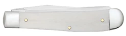 Case War Series Iraqi Freedom Embellished Smooth Natural Bone (SS) Large Trapper Folder Knife #50954