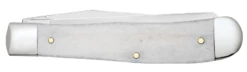 Case War Series Enduring Freedom Embellished Smooth Bone (SS) Large Trapper Folder Knife #50955