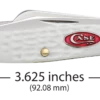 Case Sparxx Standard Jig White Synthetic (SS) Medium Sloped Bolster Stockman Folder Knife #60184 1 Case Sparxx Standard Jig White Synthetic (SS) Medium Sloped Bolster Stockman Folder Knife #60184 -KNIFE SUPPLIES Sales CA60184