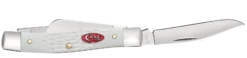 Case Sparxx Standard Jig White Synthetic (SS) Medium Sloped Bolster Stockman Folder Knife #60184 -KNIFE SUPPLIES Sales CA60184 2