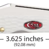 Case Sparxx Standard Jig White Synthetic (SS) Mini Copperlock Folder Knife #60185 -KNIFE SUPPLIES Sales CA60185