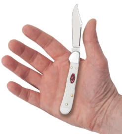 Case Sparxx Standard Jig White Synthetic (SS) Mini Copperlock Folder Knife #60185 -KNIFE SUPPLIES Sales CA60185 3
