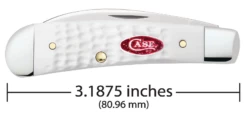 Case Sparxx Standard Jig White Synthetic (SS) Sway Back Folder Knife #60192