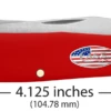 Case American Workman Smooth Red Synthetic (CS) Large Trapper Folder Knife #73930 -KNIFE SUPPLIES Sales CA73930