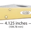 Case Yellow Synthetic (SS) Slimline Trapper Folder Knife #80031 2 Case Yellow Synthetic (SS) Slimline Trapper Folder Knife #80031 -KNIFE SUPPLIES Sales CA80031