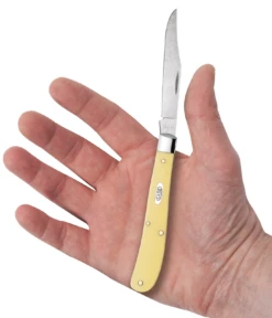 Case Yellow Synthetic (SS) Slimline Trapper Folder Knife #80031 -KNIFE SUPPLIES Sales CA80031 3