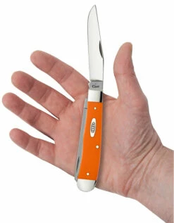 Case Orange Synthetic (SS) Large Trapper Folder Knife #80500 -KNIFE SUPPLIES Sales CA80500 3