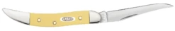 Case Yellow Synthetic (SS) Small Texas Toothpick Folder Knife #81095 -KNIFE SUPPLIES Sales CA81095 2